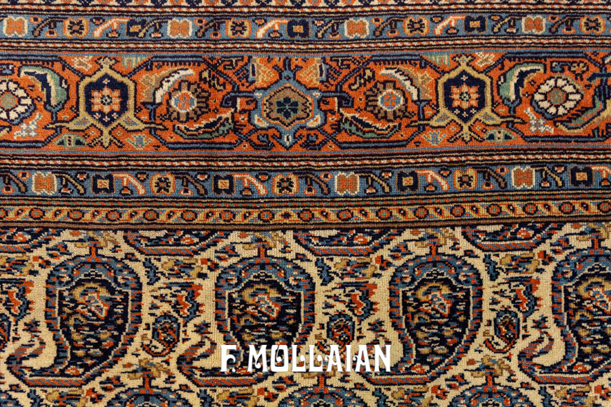 All-over Moharramat with Botheh design hand Knotted Mishan Antique Rug n°:805933